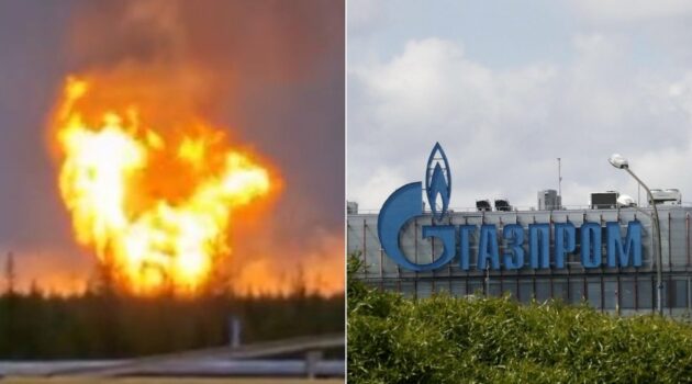 Incendio impianto Gazprom