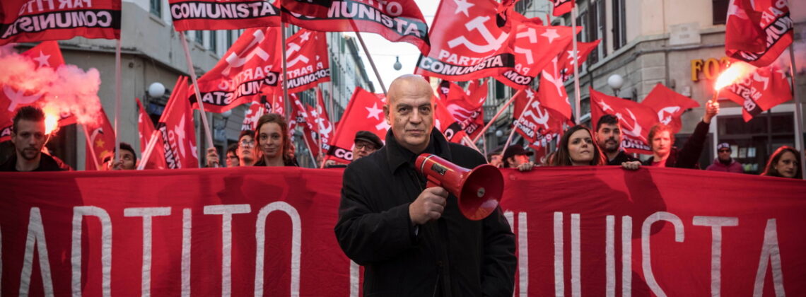 Rizzo corteo partito comunista