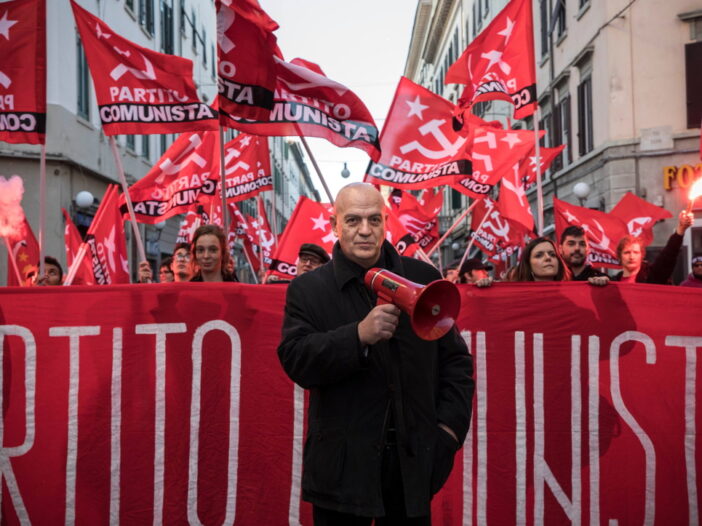 Rizzo corteo partito comunista